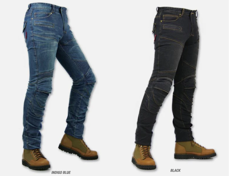 Image KOMINE pk718 motorcycle jeans pants drop resistance slim denim automobile race pants for four season motosports hockey pants