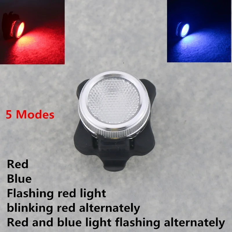 red and blue light for bike
