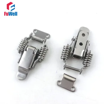 

2pcs R008 Iron Spring Loaded Toggle Latch Hasps Case Cabinet Box Toggle Catch Buckle