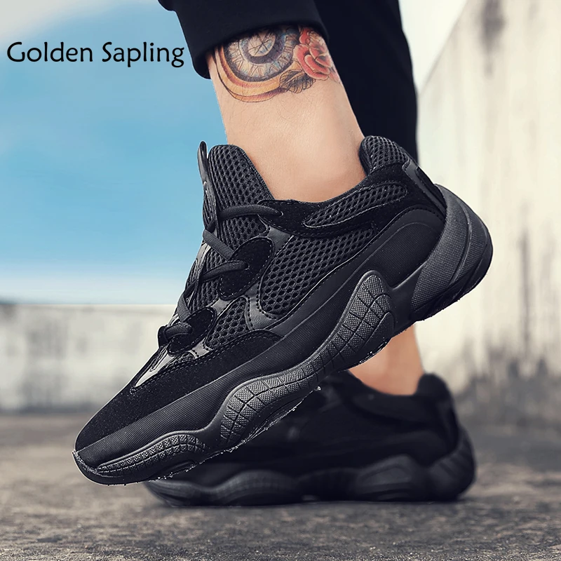 

Golden Sapling Men Basketball Shoes Breathable Fabric Men's Sneakers Black Air Mesh Sport Shoes Men Trainers Basket Sneakers Man