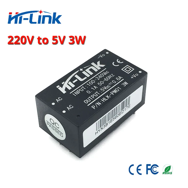 HLK PM01/HLK PM03/HLK PM12 AC DC 220 В до 3 3/5/12 в мини Интеллектуальный бытовой Компактный