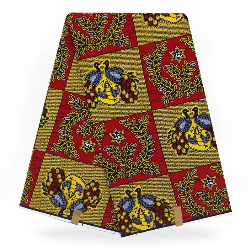 Хлопок настоящий воск высокое качество анкара ткань африканский швейный материал настоящий воск настоящий гарантированный настоящий голландский воск - Цвет: as picture
