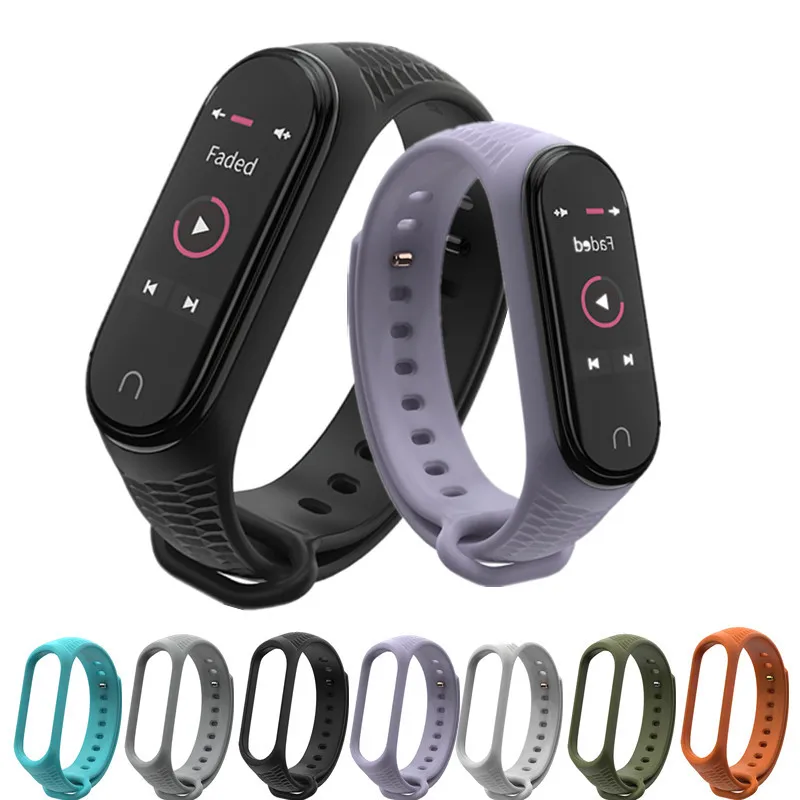

Mi Band 4 3 Strap Silicone Wrist Bracelet Strap for Xiaomi mi band4 3 Strap Accessories mi band 3 4 Smart Wristbands miband 4 3