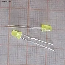 100 шт. желтый свет-излучающие диоды с желтой Включите свет желтый 3 мм led