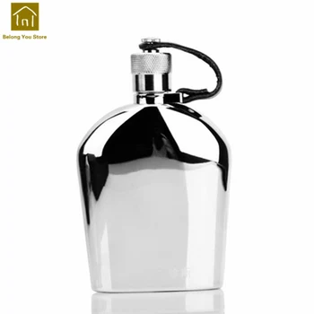 

Small Outdoor Portable Stainless Steel Hip Flask Flagon Bottle Metal Flasks Fiaschetta Cans Frasco De La Cadera Wine Pot WKE027