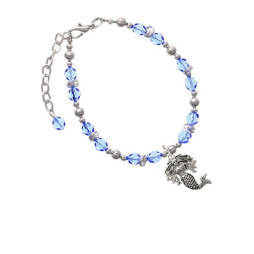 Mermaid Light Blue Beaded Bracelet
