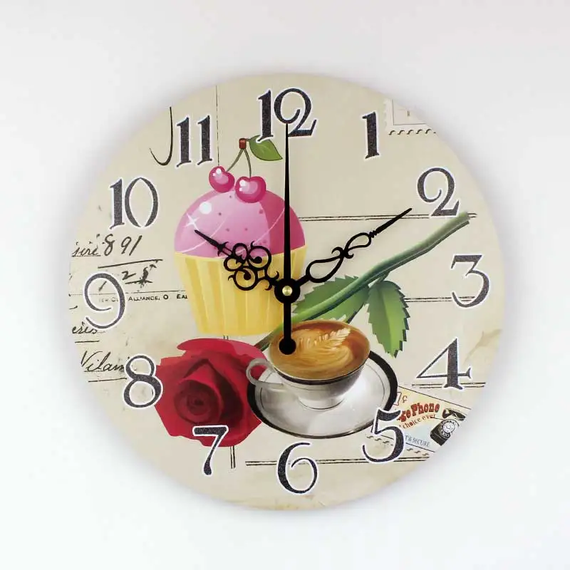 cartoon kitchen decorative wall clock waterproof clock face absolutely