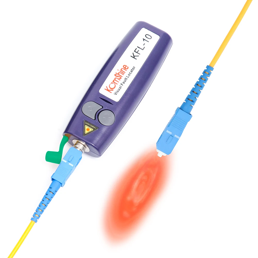 Komshine KFL-10-1 1 мВт 5 км Визуальный дефектоскоп костюм для SC/FC/ST с адаптер lc