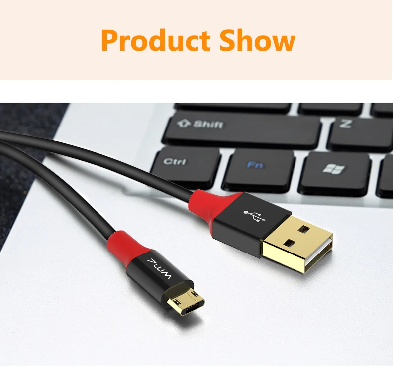 Reversible micro usb cable