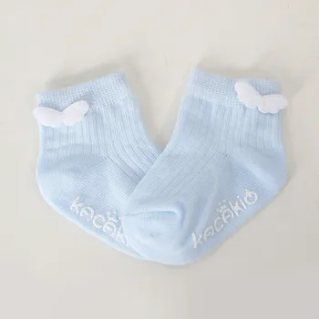 

Infant Baby Girls Boys Comfortable Wings Letter Socks Anti-Slip Slipper Socks Infant Newborn Calcetines De Bebe Princess Socks