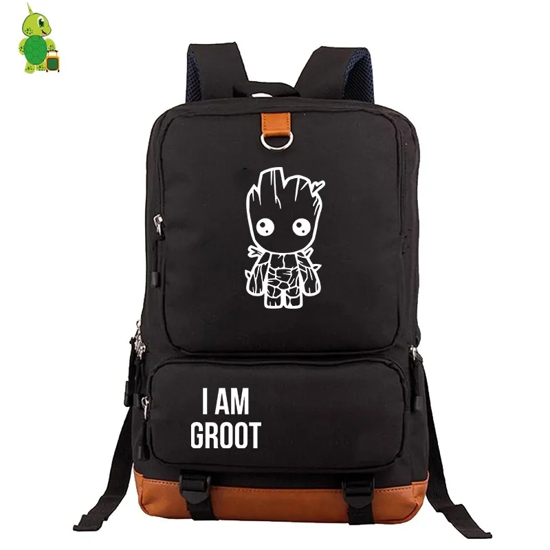 

Avengers Guardians of The Galaxy Backpack Canvas School Bags for Teenage Boys Girls Large Laptop Backpack Travel Shoulder Bags