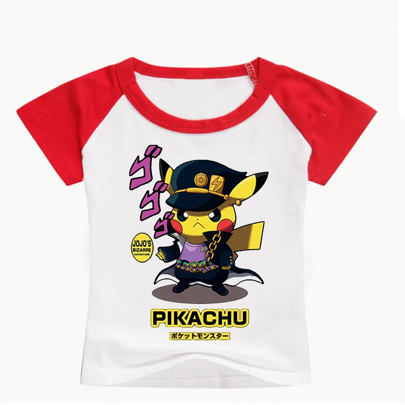 

Cute Pokemon Go T Shirt Kids Summer Clothes Short Sleeve Girls Casual Tee Shirt Boy T-shirts Cartoon Pikachu Graphic Shirt