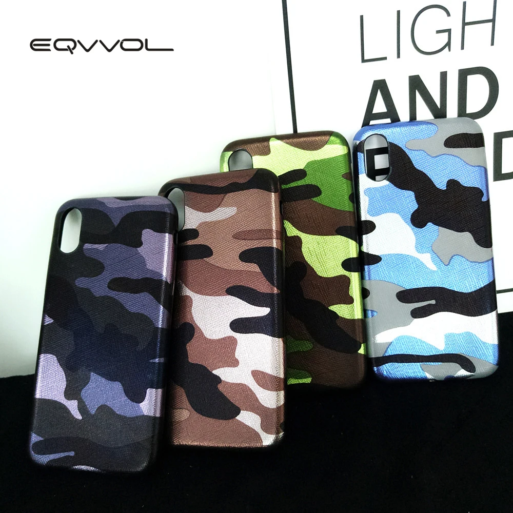 Eqvvol Fashion Battlegear Army Camo Camouflage Phone Case For iPhone X