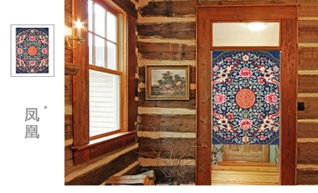 

Chinese Phoenix Phenix Fenghuang Noren Thicken Door Curtain Japan Totem Decoration Portiere Hangings Door for Living Room