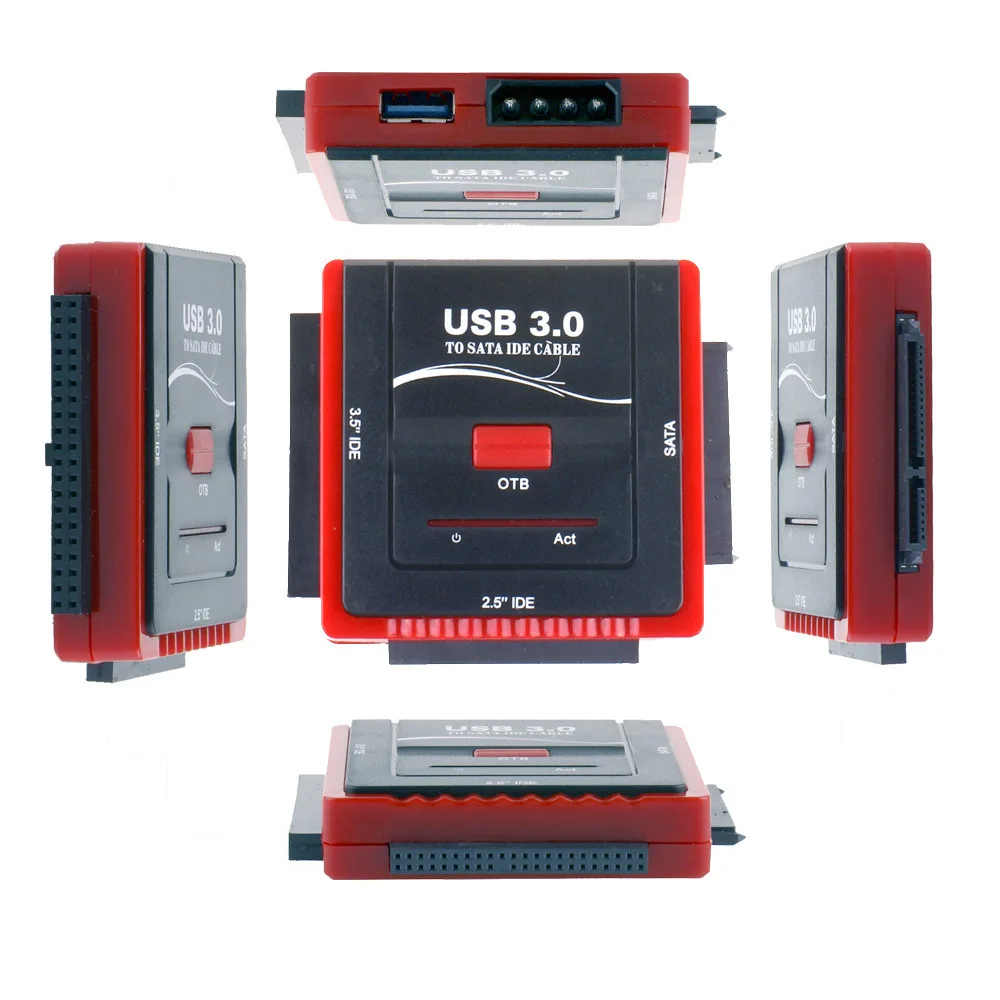 2,5/3,5 USB 3,0 для SATA/IDE адаптер конвертер жесткого диска для универсального HDD/SSD жесткого диска с блоком питания