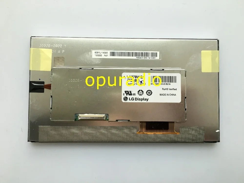 Оригинальный ЖК-дисплей 7 дюймов LA070WQ1-TD01 LA070WQ1 для Opel 2012 Типоразмер 600 navi audio |