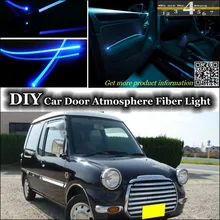 Для Mitsubishi minica топпо интерьер окружающего света настройки атмосферу Волокно оптическое Ленточные огни внутри двери Панель освещения