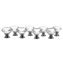Thgs 8 в 1 Diamond Crystal мебельные ручки стекла мебельные ручки дверные ручки шкафа прозрачный