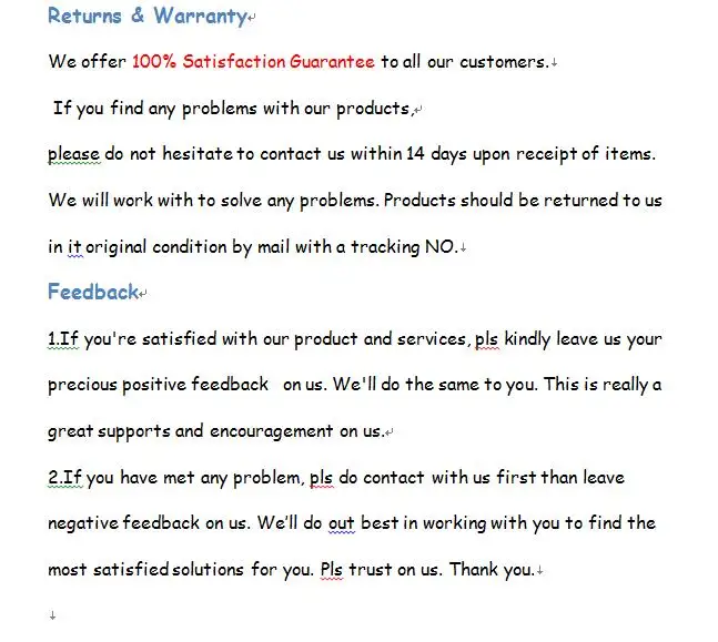 Feedback