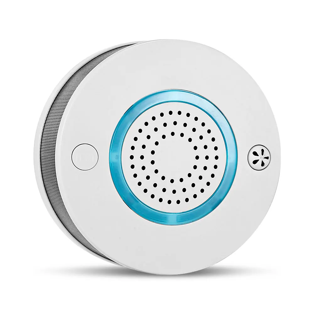 

PA - 438W Portable Fire Smoke Sensors WiFi Wireless 2 in 1 Smoke Temperature Detector Sensor Alarm Home Security Alarm System