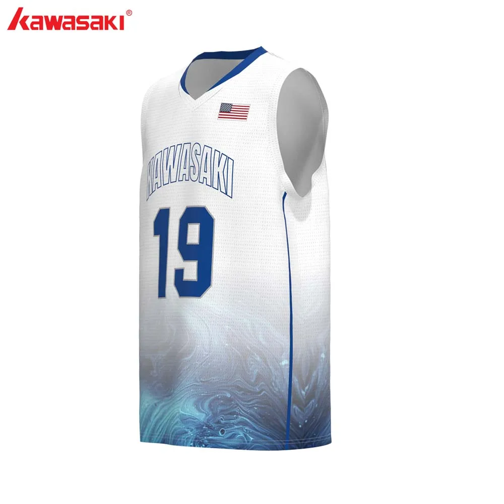 Kawasaki бренд пользовательские мужской и женский баскетбол Трикотажный жилет рубашки Молодежные коллаж спортивный топ для практических занятий тренировочные футболки
