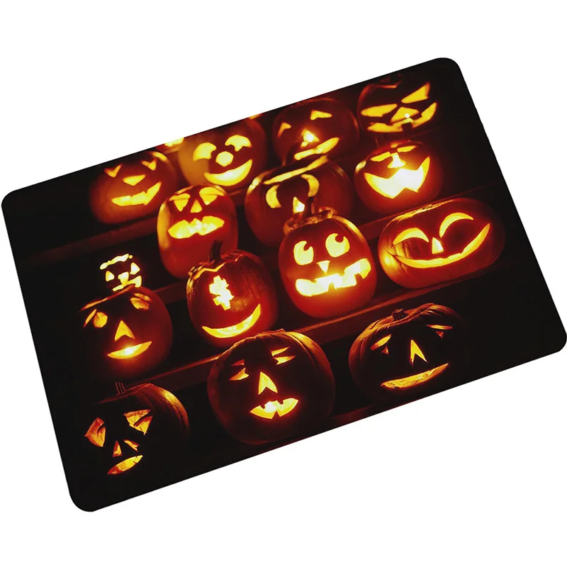 Zeegle Nordic Waterproof Door Mat Halloween Pumpkin Floor Mat Carpet Bedroom Rug Decorative Stair Mats Home Decor Crafts Zeegle Nordic Waterproof Door Mat Halloween Pumpkin Floor Mat Carpet Bedroom Rug Decorative Stair Mats Home Decor Crafts