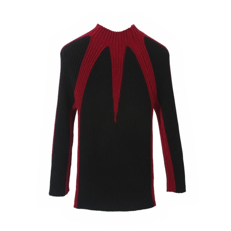 Winter Sweaters Women 2019 Fashion Jumpers Korean Hit Color Pullovers Knitting Pullovers Thick Christmas Sweater Pull Femme