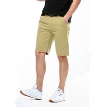 Бизнес путешествия одежда хороший бренд Для мужчин лето Повседневное прямые однотонные шорты-карго по колено большой Размеры 28-короткие штаны комбинезоны