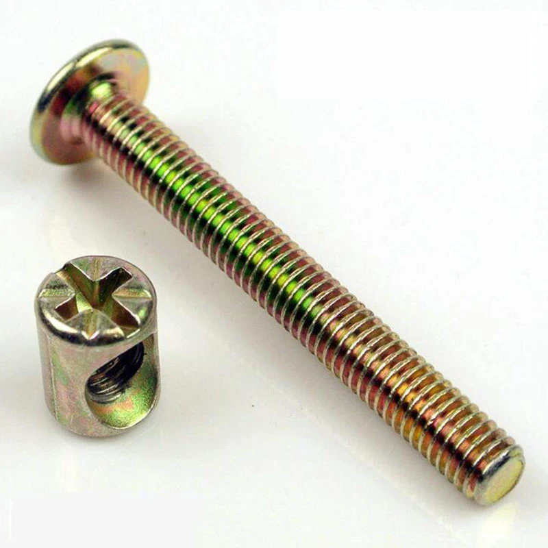 Bed Bolt And Cross Dowe Barrel Nut Beds Cots Connector Furniture Cam Lock Nut Buy M12 Barrel Nut