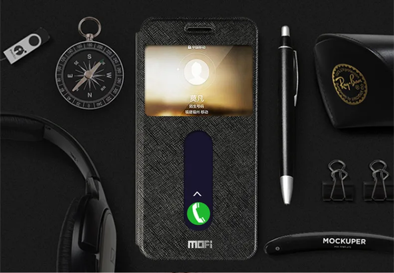 Для Xiaomi mi 8 чехол для 8SE Lite 9 Red Note 5 Pro 7 MOFi вид окна флип полный корпус Coque TPU PU кожа