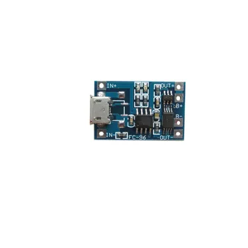 

Free Shipping 5pcs/lot MICRO USB Version 1A lithium battery charging and protection board combo charging module