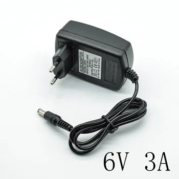 

New 100-240V AC Converter Adapter DC 6V 3A/3000mA Power Supply Charger EU Plug 5.5mm * 2.5mm(2.1mm) AC to DC