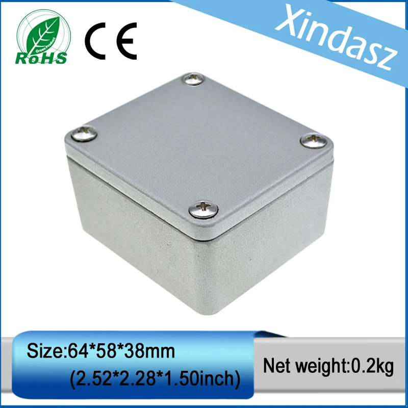 

1PCS 64*58*38mm aluminium enclosure electronics waterproof electronic box aluminium junction box metal enclosures