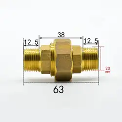 DN15 G 1/2 "BSPP Мужской латунь гнездо Союза муфты фитинга вода газ нефть