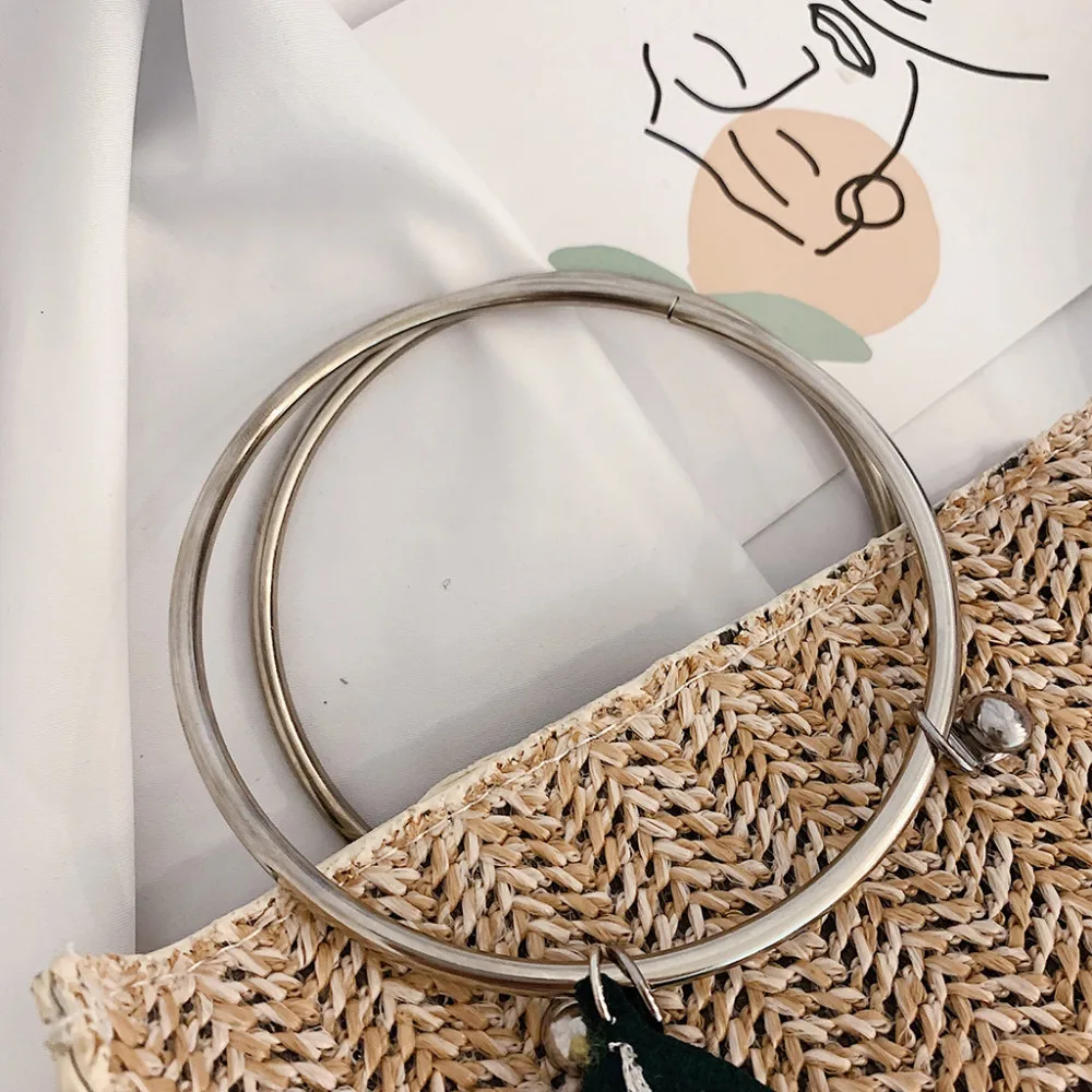 2019 Women's wild straw bag fashion chain leisure walking small square bag city sports walking pack sexy fanny pack 40J4 (7)