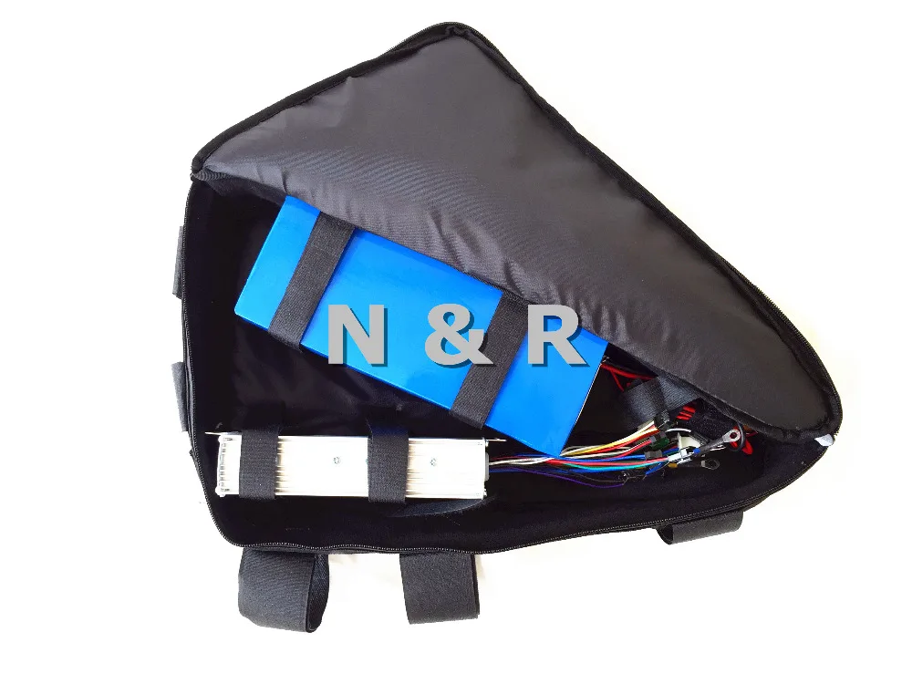 Clearance Free shipping 48v 1500w electric bike conversion kit with 48v 13ah samsung cell triangle lithium battery 1