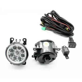 

H11 Wiring Harness Sockets Wire Connector Switch + 2 Fog Lights DRL Front Bumper LED Lamp Blue For Lincoln LS 2005-2006