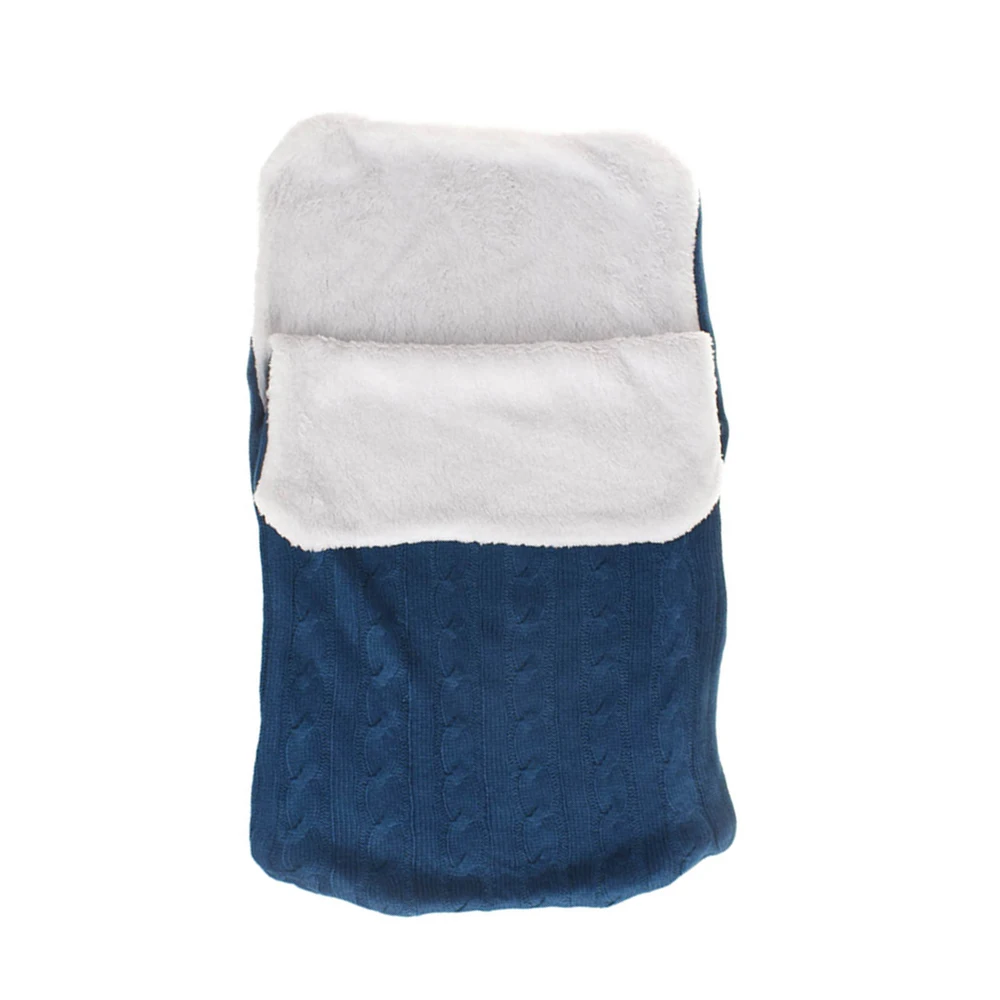 Толщиной ребенка пеленать Обёрточная бумага вязанный Конверт для новорожденных спальный мешок Вязание детской коляски теплые пеленание