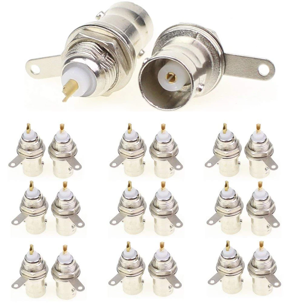 

Free shipping Soldering Twist Spring BNC Connector Jack for Coaxial RG59 cable CCTV Camera Accessories CCTV Monitor Accessories