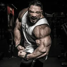 Мужская майка без рукавов для бодибилдинга и фитнеса, майка для тренажерного зала, Спортивная майка для фитнеса, мужская майка