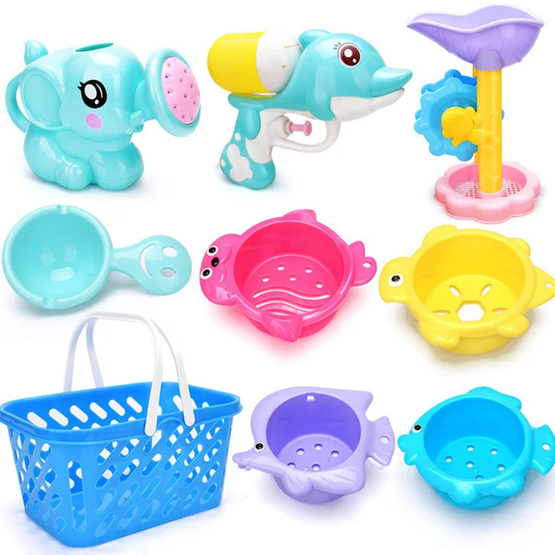 New Summer Children's Play Water Beach Toys Bathroom Bath Parent-child Interactive Pattern Water Spray Toy Sets Water Toys New Summer Children's Play Water Beach Toys Bathroom Bath Parent-child Interactive Pattern Water Spray Toy Sets Water Toys