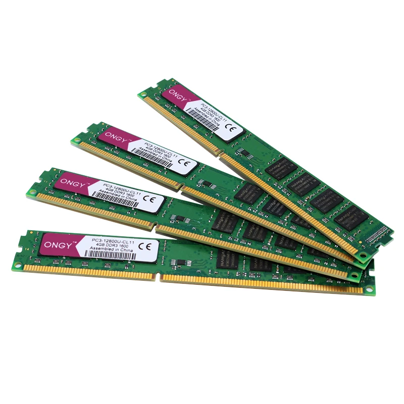 Оперативная память ONGY DDR3, 4 Гб, 1600 МГц, Настольная память, 240pin, 1,5 в, Новая Память DIMM для компьютера, оперативная память PC3L-1600U ddr 3 для Intel и AMD