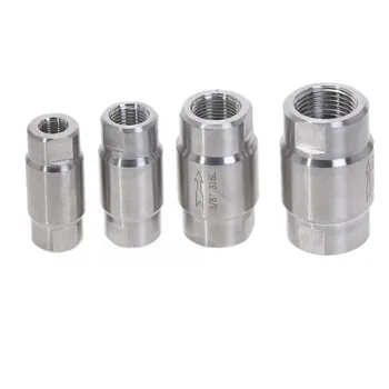 

304 stainless steel high pressure check valves gas water one-way valve DN6 DN8 DN10