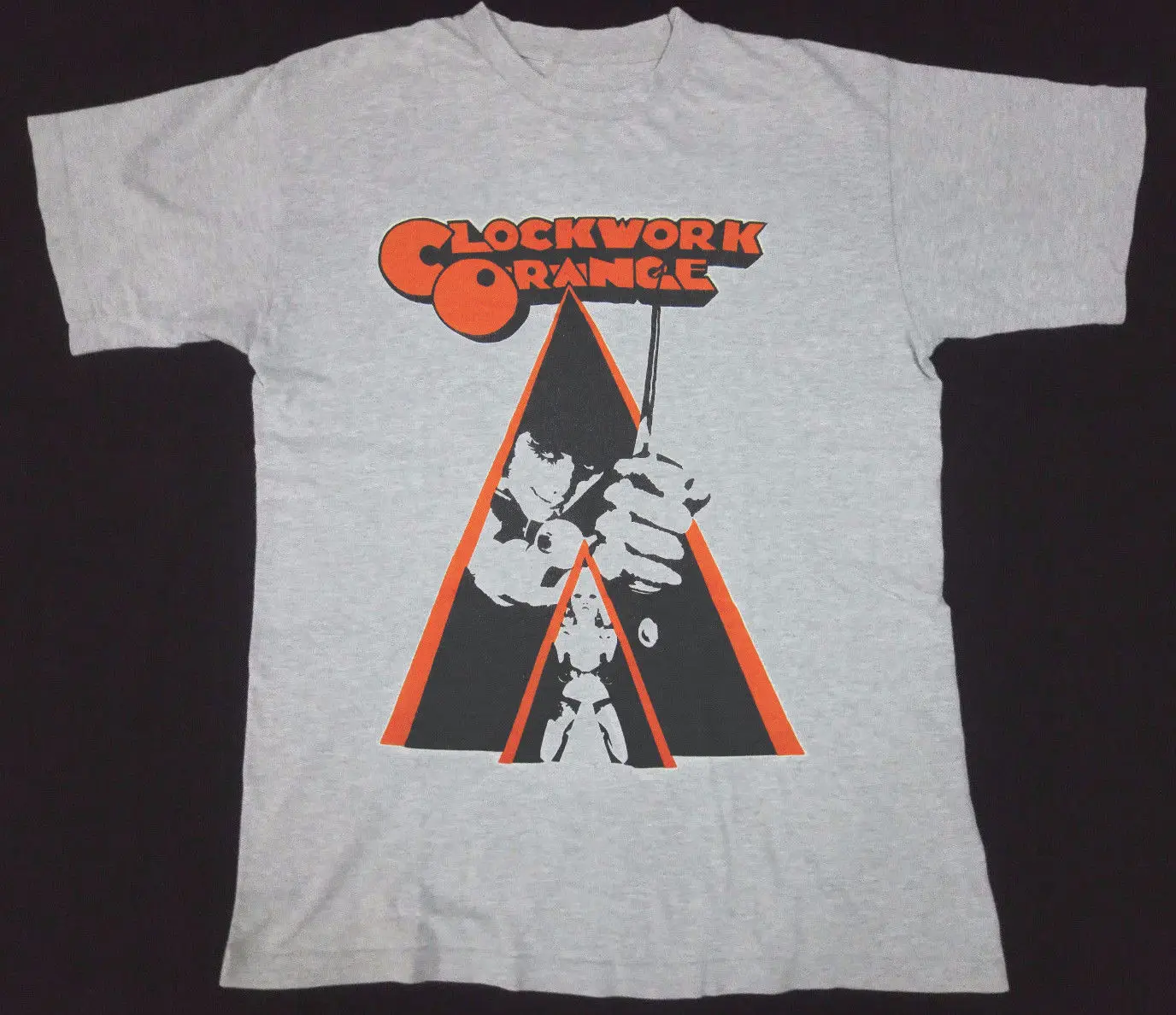 Vtg «Заводной Апельсин» фильм Стэнли Кубрик Экран Star Vtg 80 s рубашка Перепечатка с коротким рукавом для хипстера футболки топы, футболки