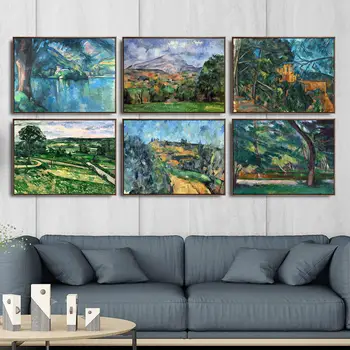 

Home Decoration Art Wall Pictures Fro Living Room Poster Print Canvas Paintings French Paul Cezanne Landscape