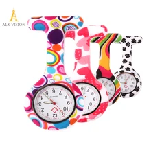 FOB силиконовые медсестры часы Доктор Медсестры подарок Бабочка узор японский movt высокое качество бренд больницы медсестры часы ALK VISION