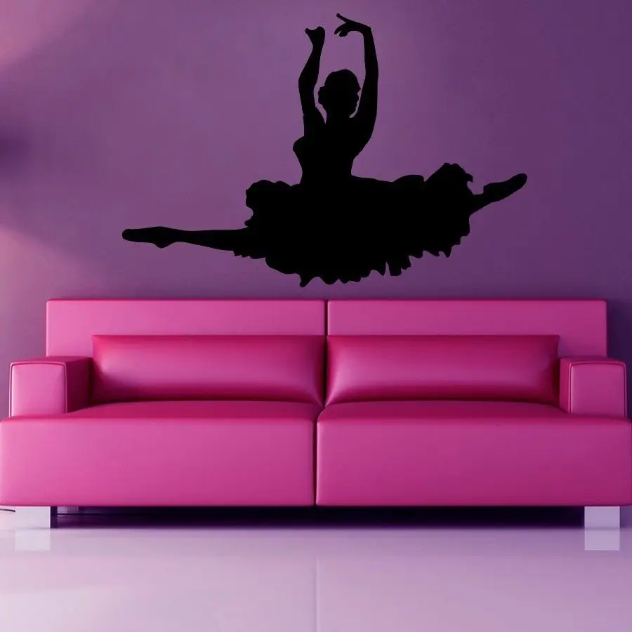 Wall Decals Ballet Girl Ballerina Dance Vinyl Sticker Murals Wall Decor