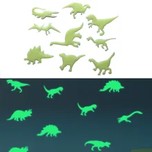 9 шт. динозавры светится в темноте наклейки для детской украшения стикер окна потолок светящаяся наклейка для детей Подарки Игрушка