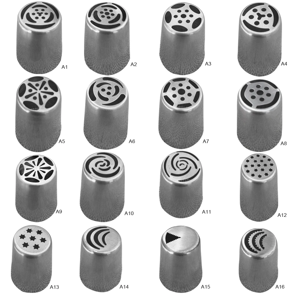 

NEW Russian DIY Pastry Cake Icing Piping Decorating Nozzles Tips Baking Tool