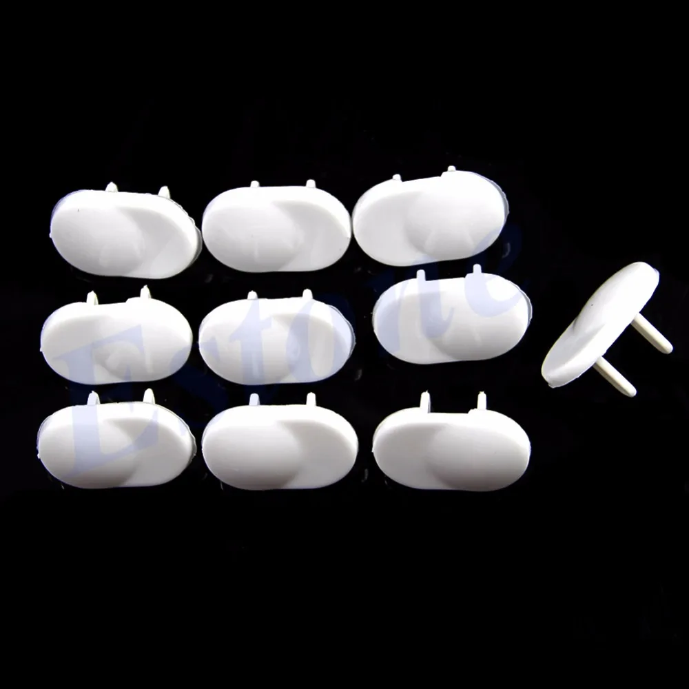 

10pcs Electric Outlet 2 or 3 Plug White Cover Children Kids Baby Safety Covers gai